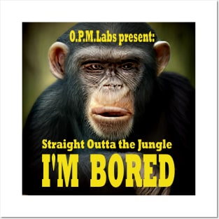 Disillusioned Ape Bored Chimps Posters and Art